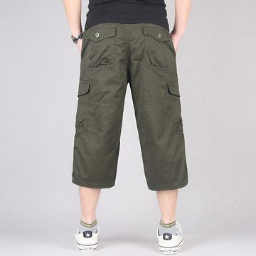 FIDDY Shorts Herren 3/4 Cargo-Shorts, Sommer-Wandershorts, leichte Outdoor-Shorts