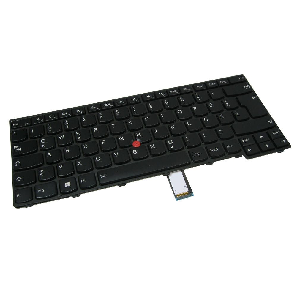 Trade-Shop Ersatz passend für Lenovo IdeaPad E431 E440 L440 L450 L460 T431 T431S Tastatur (Tasten: Deutsch, QWERTZ / Farbe: Schwarz / mit Hintergrundbeleuchtung)