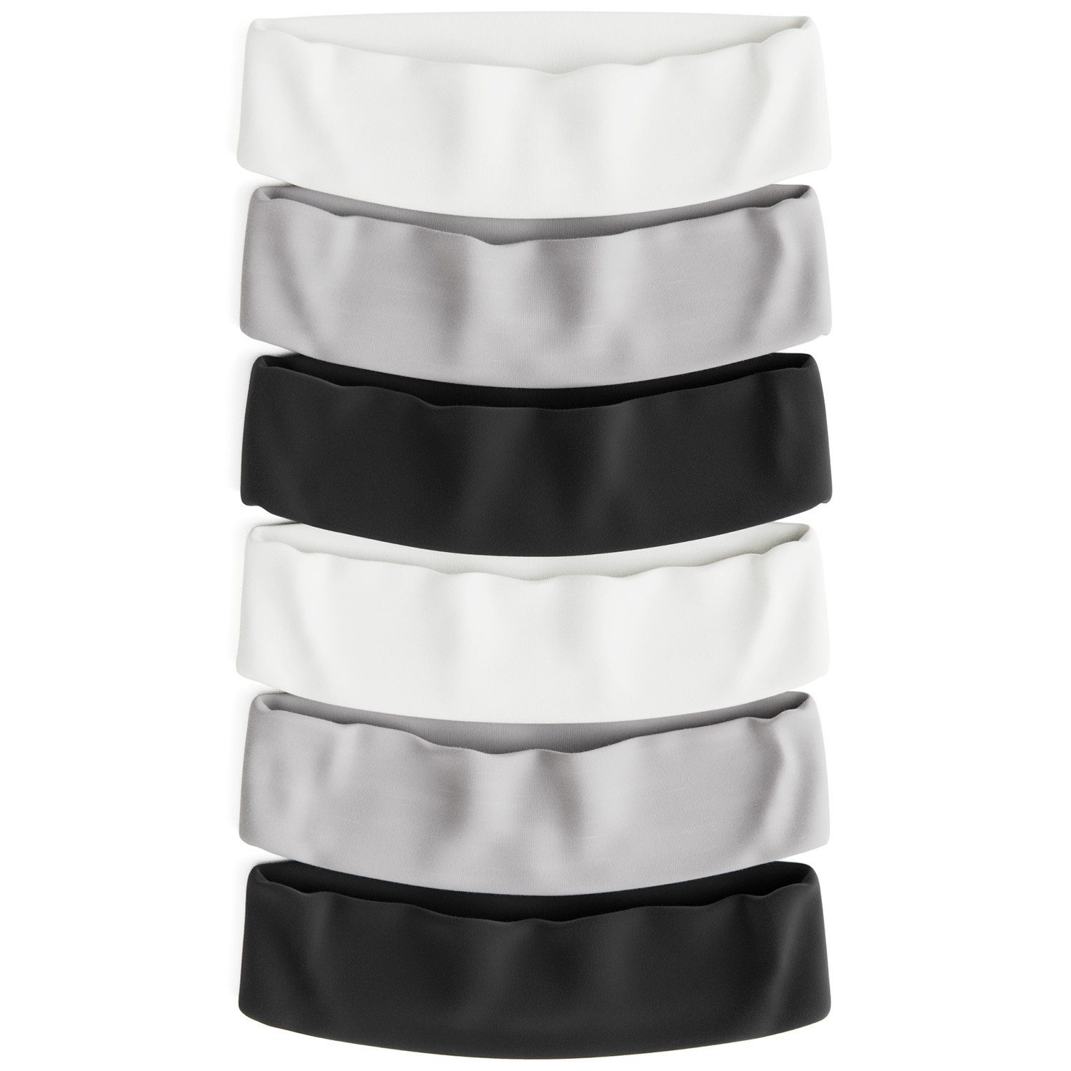 greate. Haarband 6er Set Haarbänder Damen & Herren - Elastisches Haarband, Stirnband, 6-tlg.