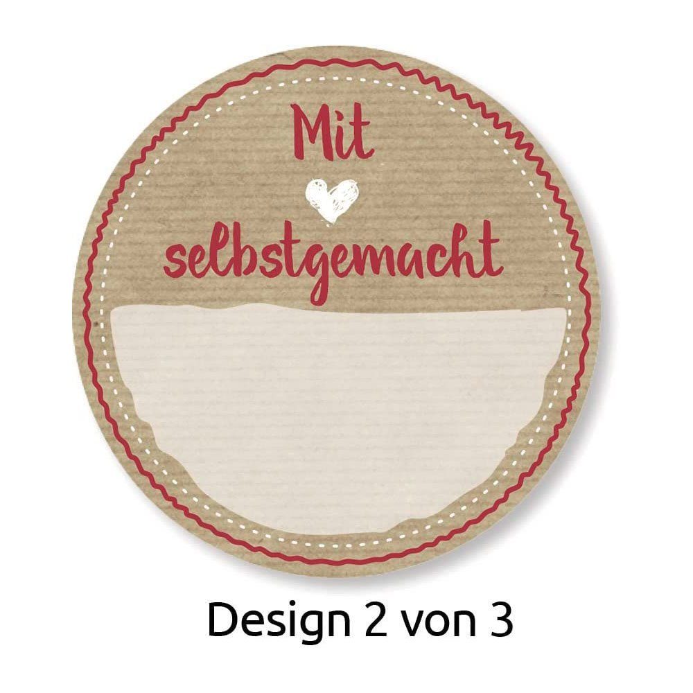 Avery Zweckform Aufkleber AVERY Zweckform ZDesign Sticker auf Rolle "Selbst gemacht"