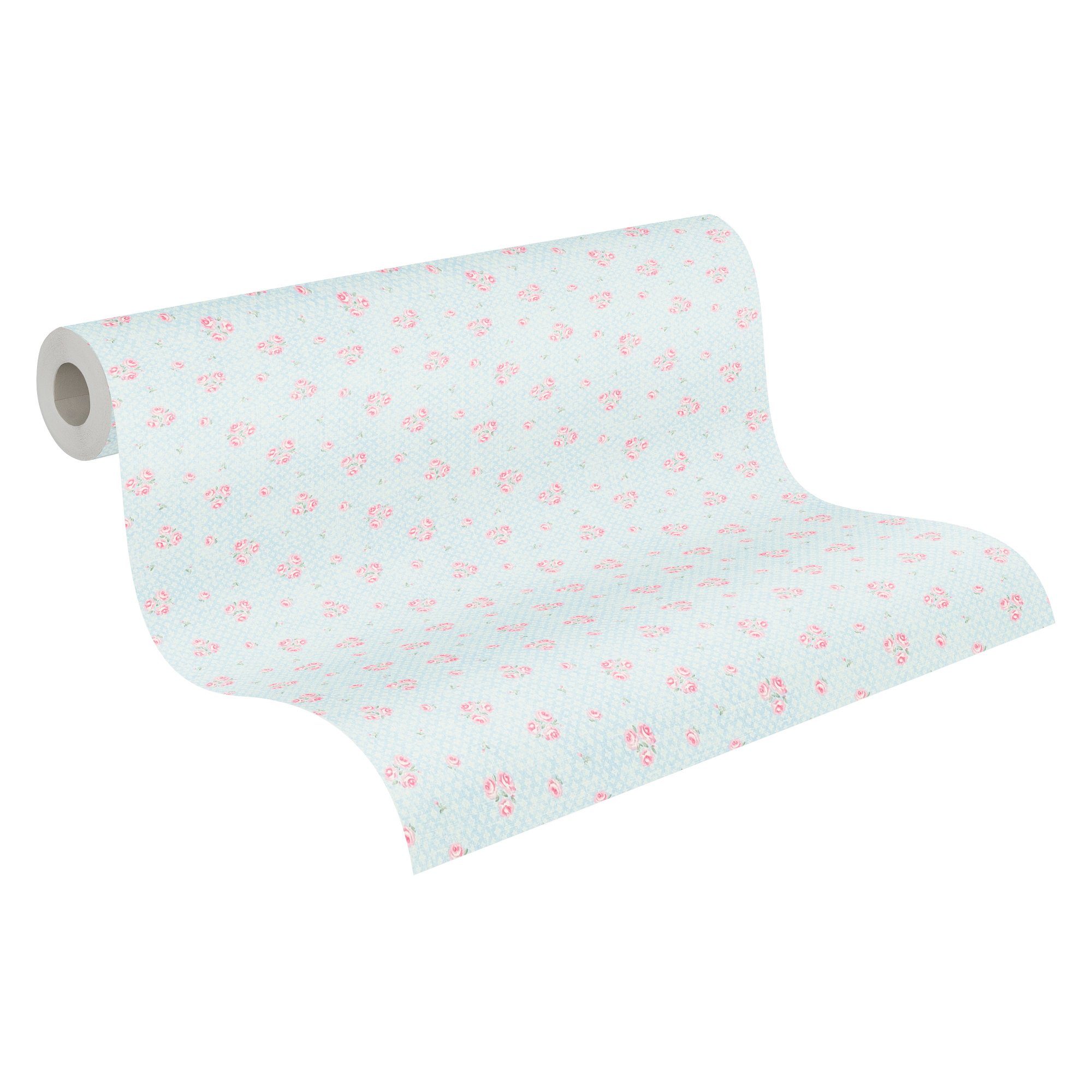 Bricoflor Tapete Vintage Floral im Landhausstil Vliestapete mit Rosen in We günstig online kaufen