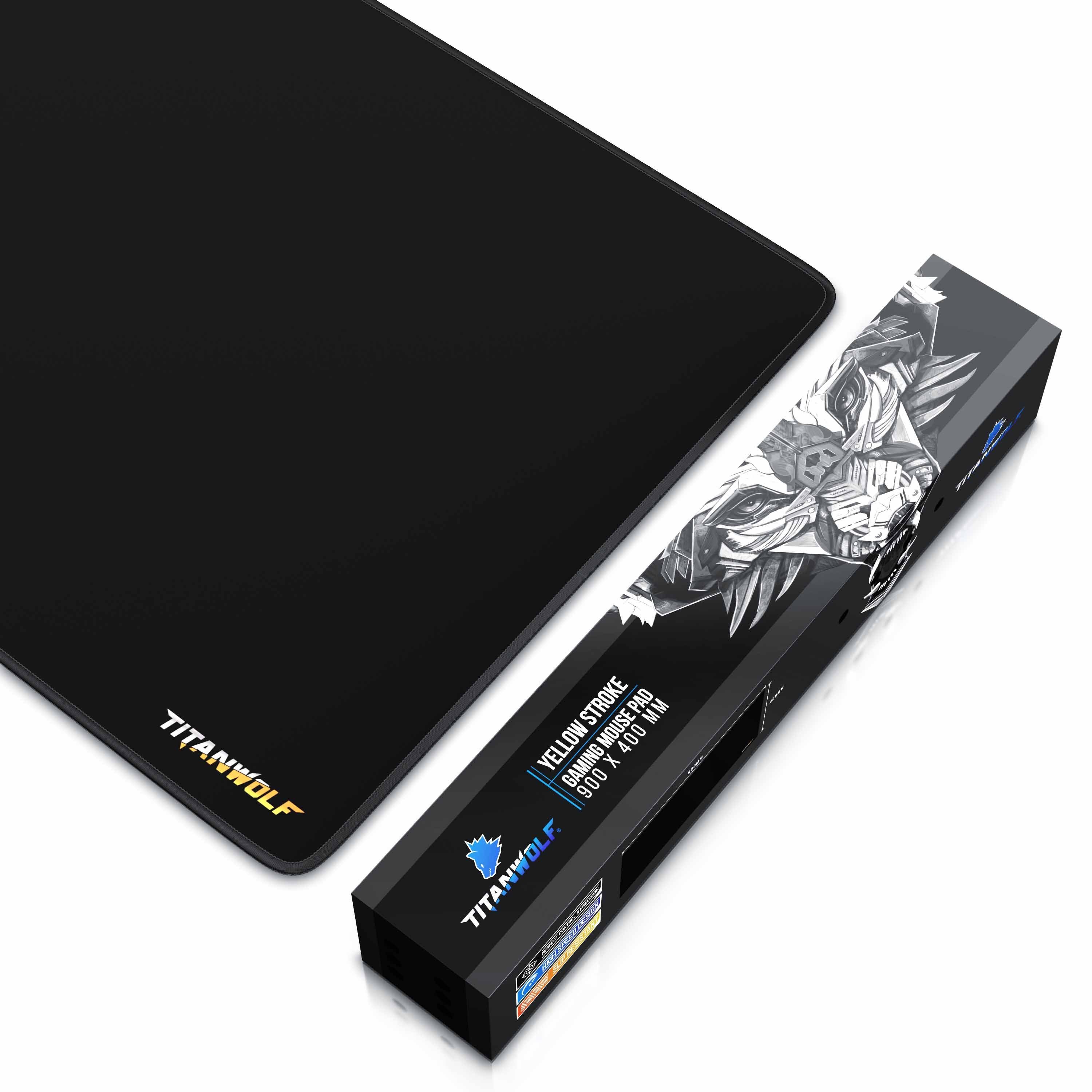 Titanwolf Gaming Mauspad XXL Speed Mousepad 900 x 400 x 3 mm, große Tischunterlage (1-St), rutschfest, abwaschbar, Geschwindigkeit & Präzision, Alpha Wrist – Bild 5 von 5