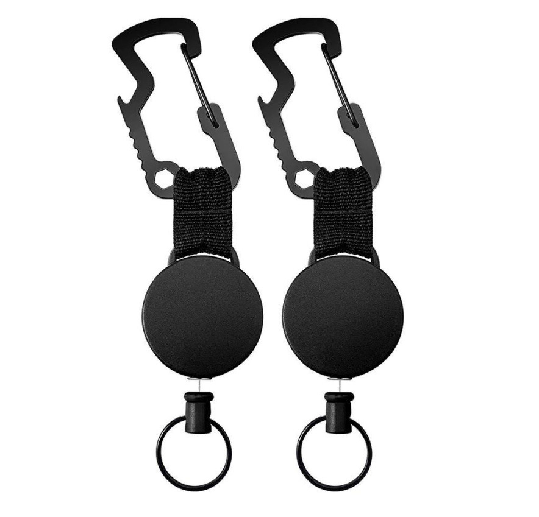 Schlüsselanhänger Set 2er Set - Schlüsseljojo mit 60 cm Drahtseil, Ausweisjojo, Schlüssela