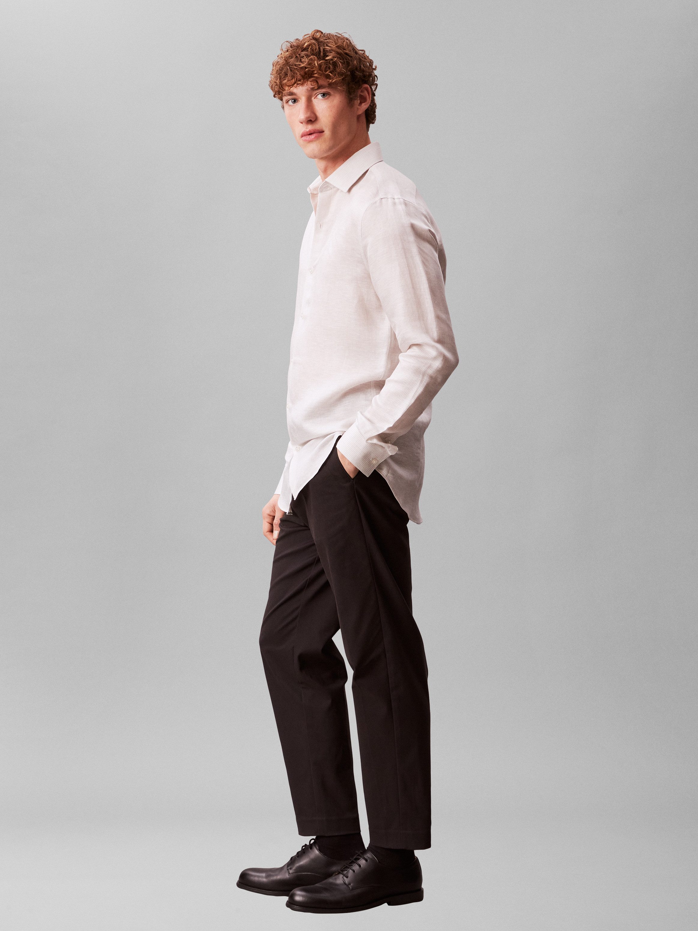 Calvin Klein Jeans Businesshemd SLIM ESSENTIALS POPLIN STR SLD Hemdkragen, slim fit – Bild 5 von 5