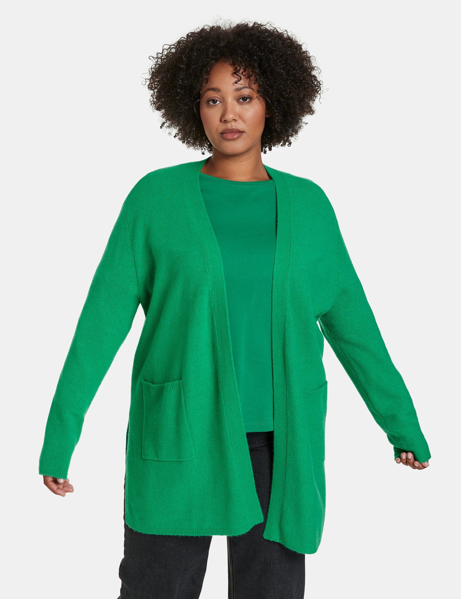 Samoon Cardigan Kuscheliger Long-Cardigan