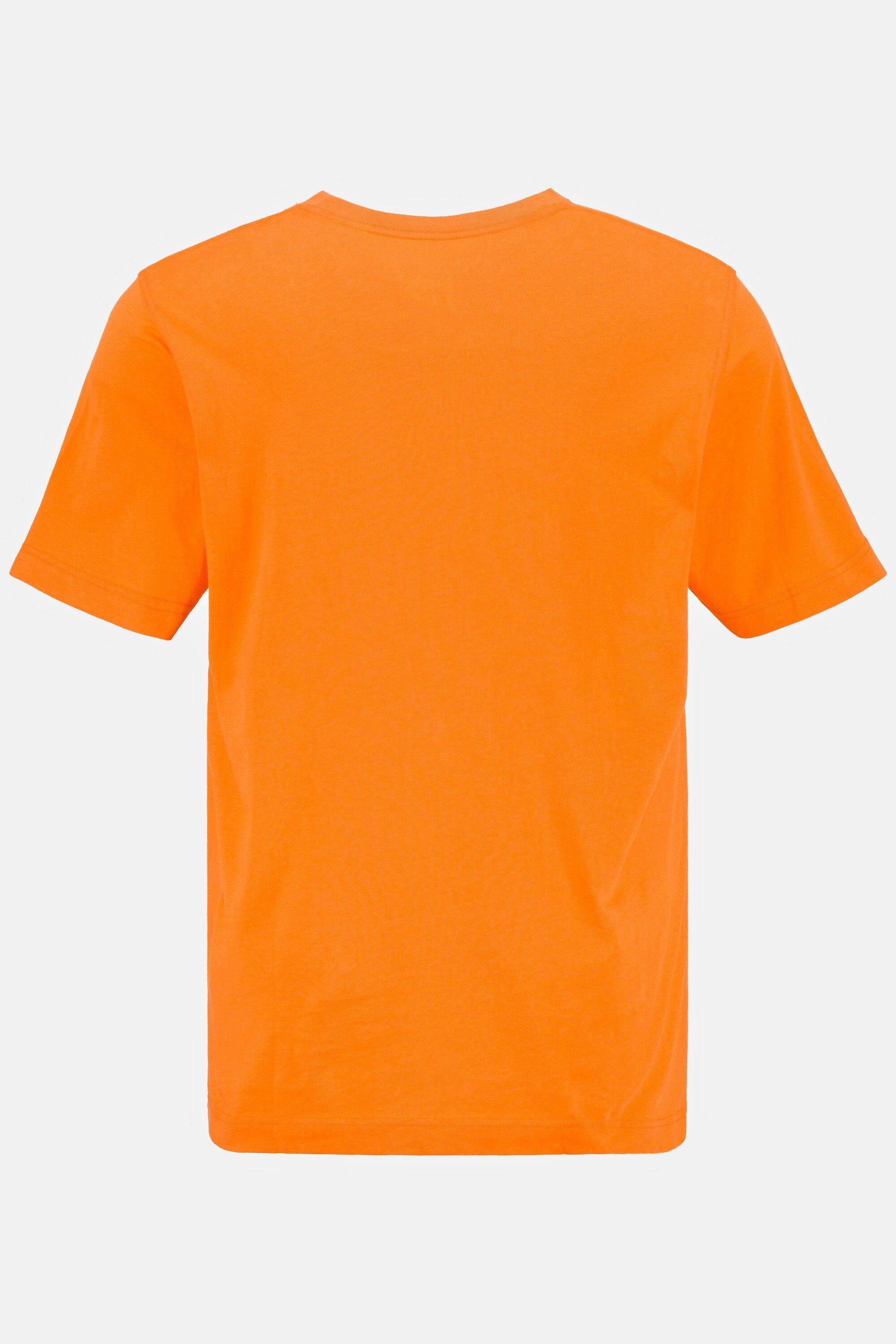 T-Shirt gekämmte hellorange JP1880 T-Shirt Rundhals Baumwolle Basic 8XL bis