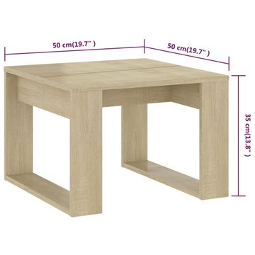 vidaXL Beistelltisch Beistelltisch Sonoma-Eiche 50x50x35 cm Holzwerkstoff (1-St)