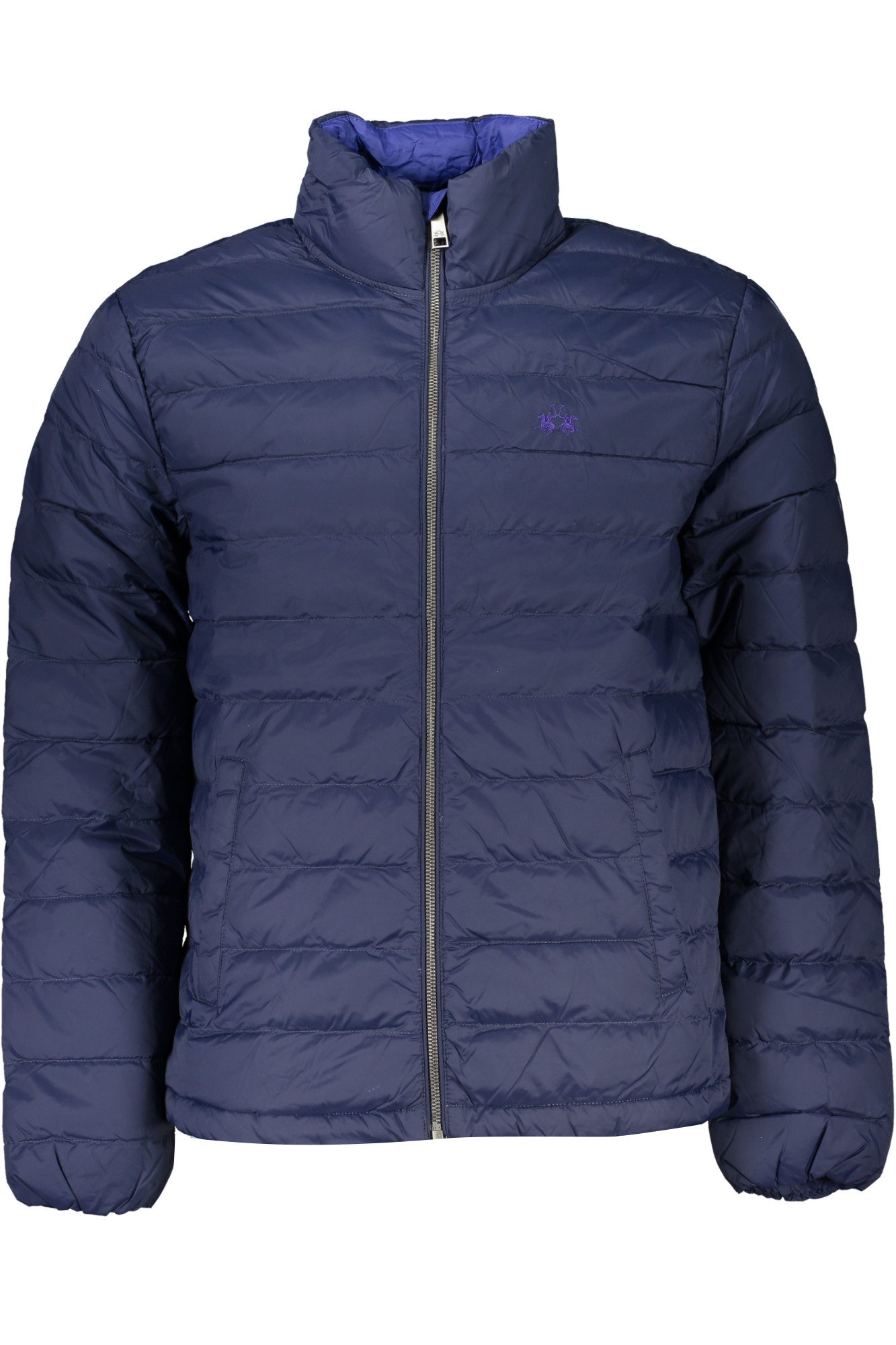 La Martina Outdoorjacke Herrenjacke Blau mit Stickerei, leichten 100gr, praktische Taschen