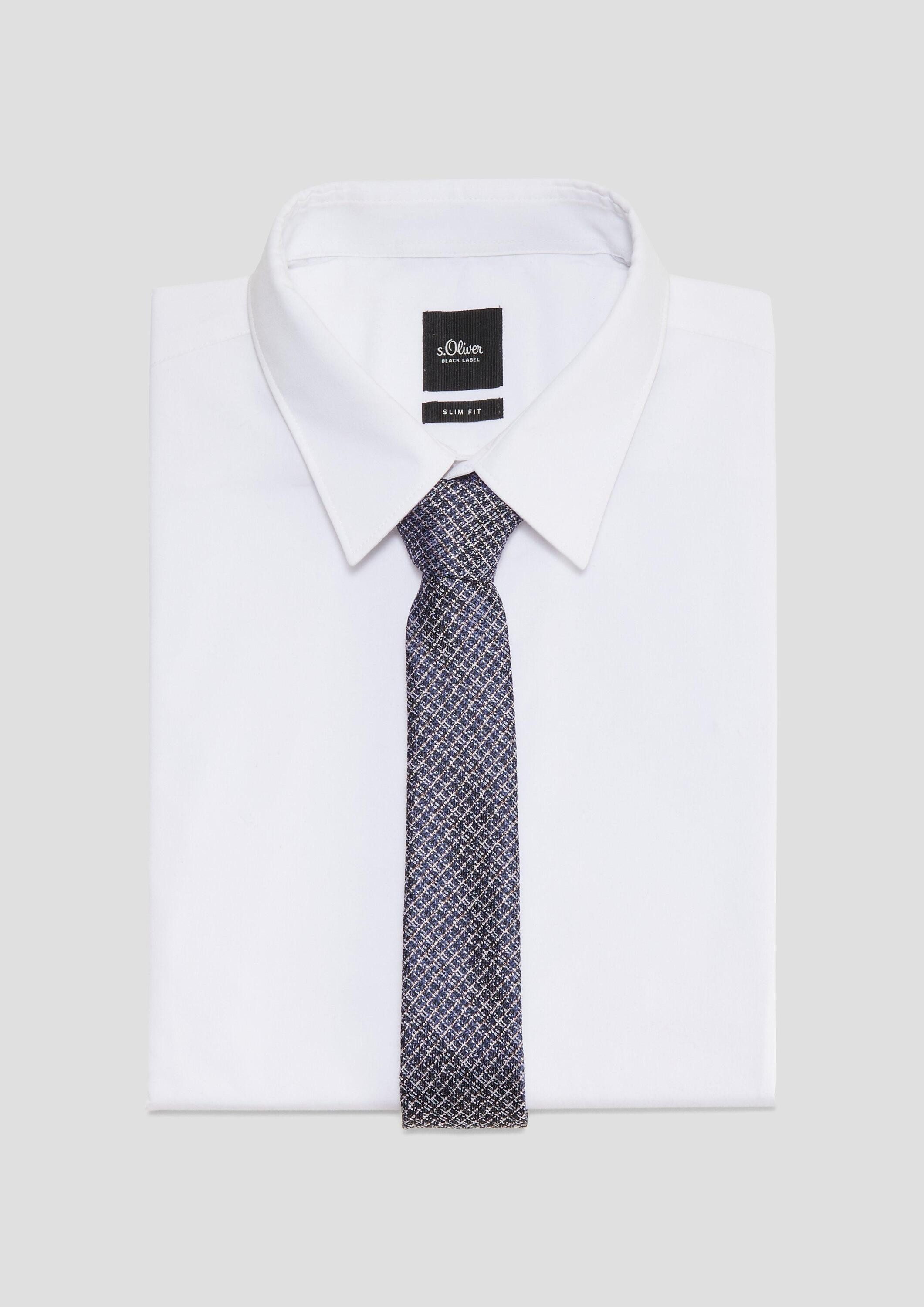 s.Oliver Krawatte Krawatte Krawatte mit Dobby-Struktur