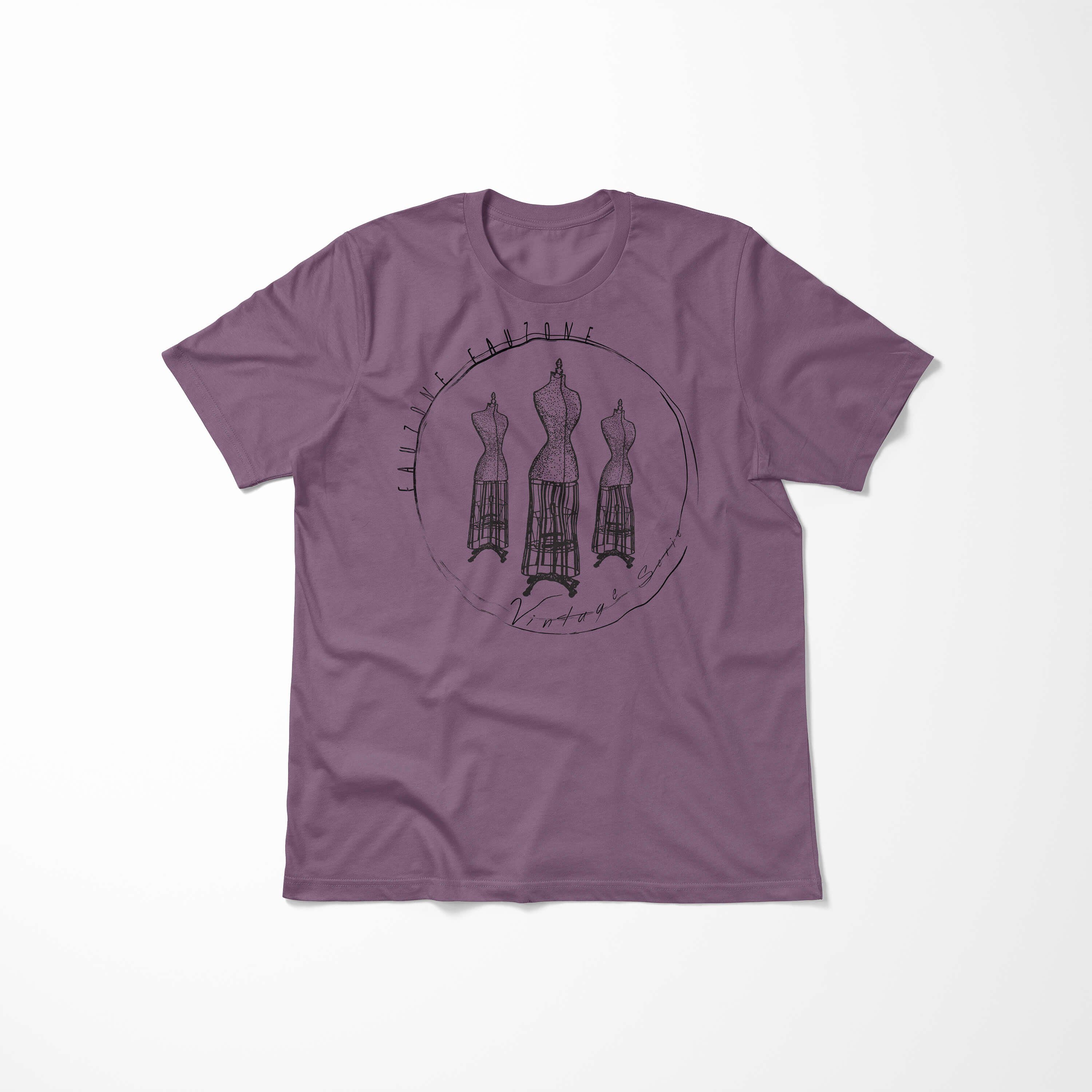 T-Shirt Herren T-Shirt Art Sinus Kleiderform Vintage Shiraz