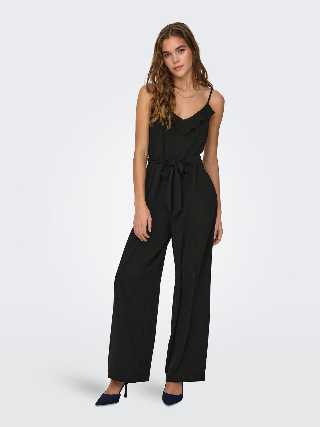 ONLY Jumpsuit Gürtel Taille Rüschen Schmale günstig online kaufen