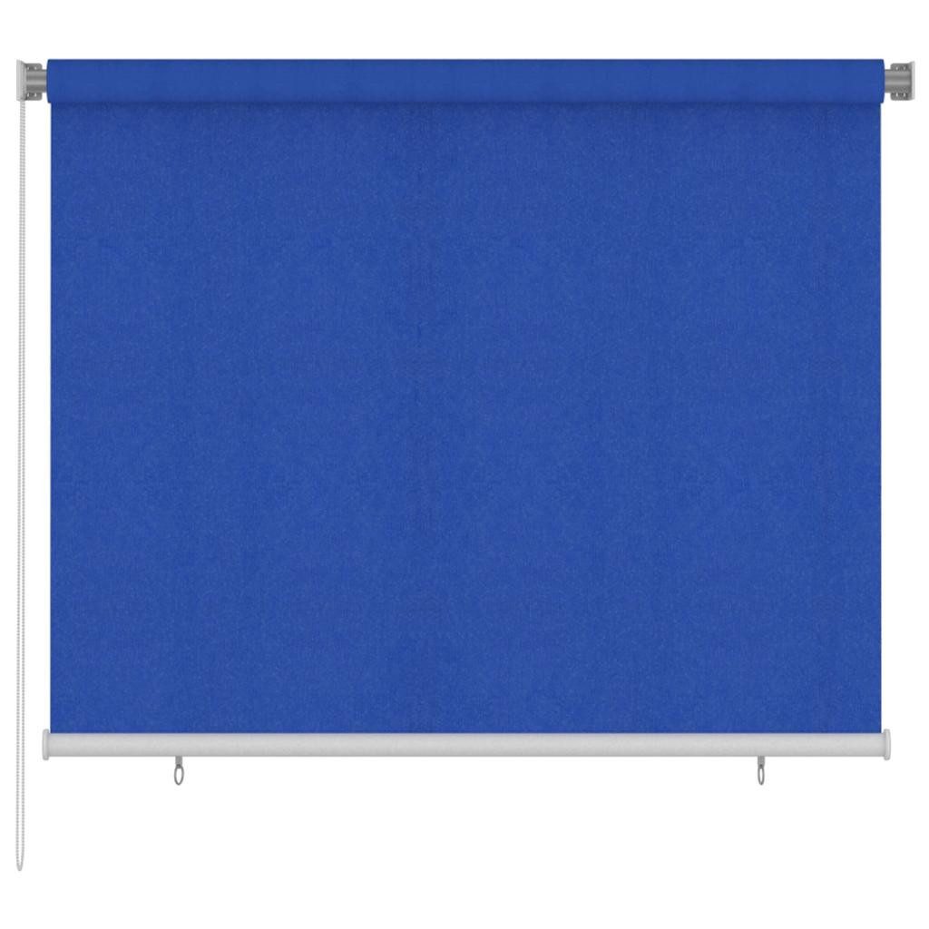 Rollo Außenrollo 185 (B)x140 (H) cm Blau HDPE, vidaXL