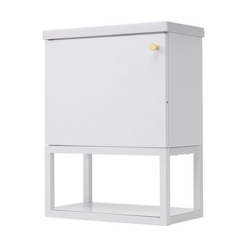 IDEASY Waschbeckenschrank 40 cm breit, Harzwaschbecken, (leicht zu reinigen, wasser- und feuchtigkeitsbeständig) nicht leicht kaputt, kleine Gästebadezimmermöbel