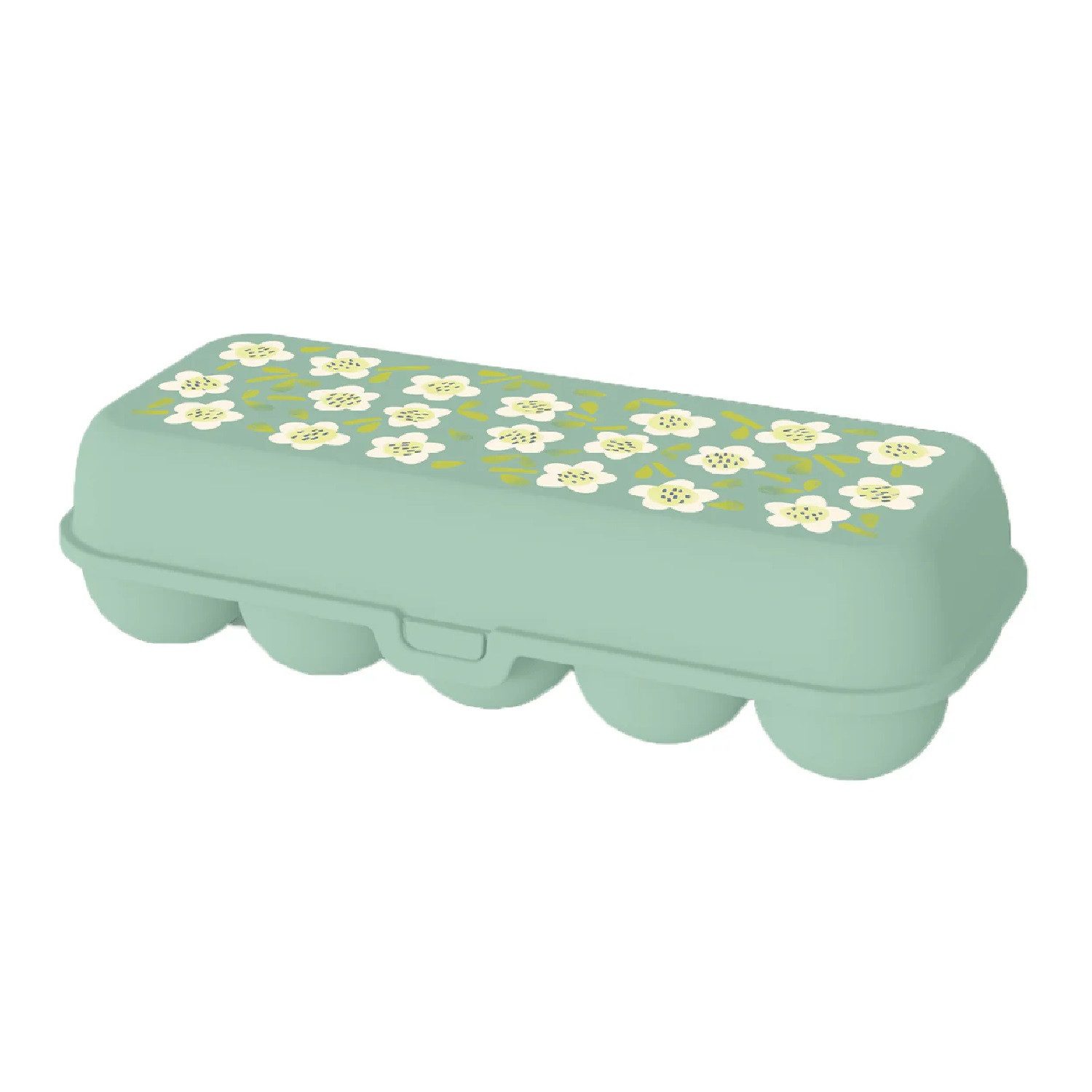 KOZIOL Eierkorb Eierbox Eggs To Go Bloomies camellia, Kunststoff
