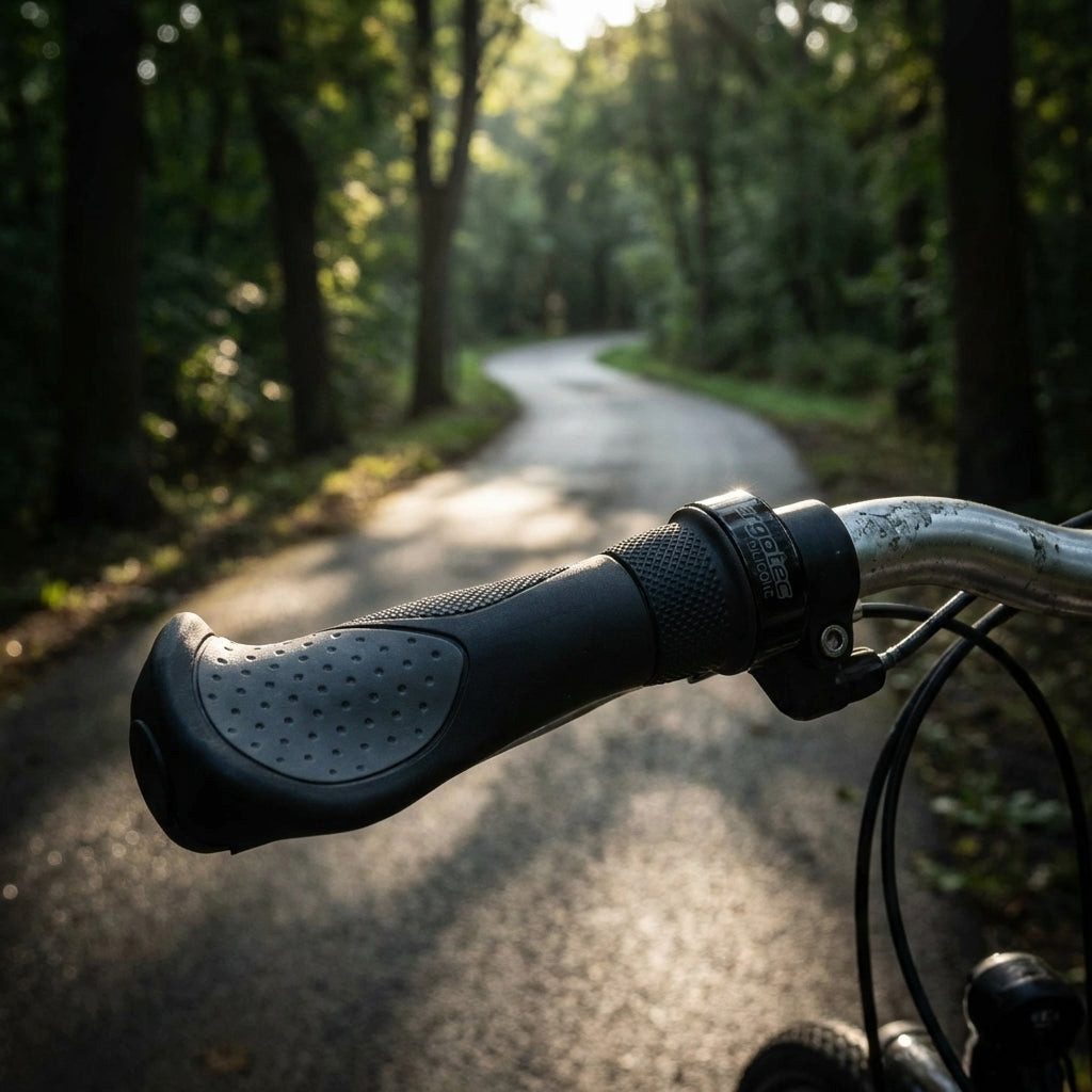 Ergotec Fahrradlenkergriff Ergotec Frisco 2 Silicone Lenkergriffe 140/95mm schwarz/grau - ergonom