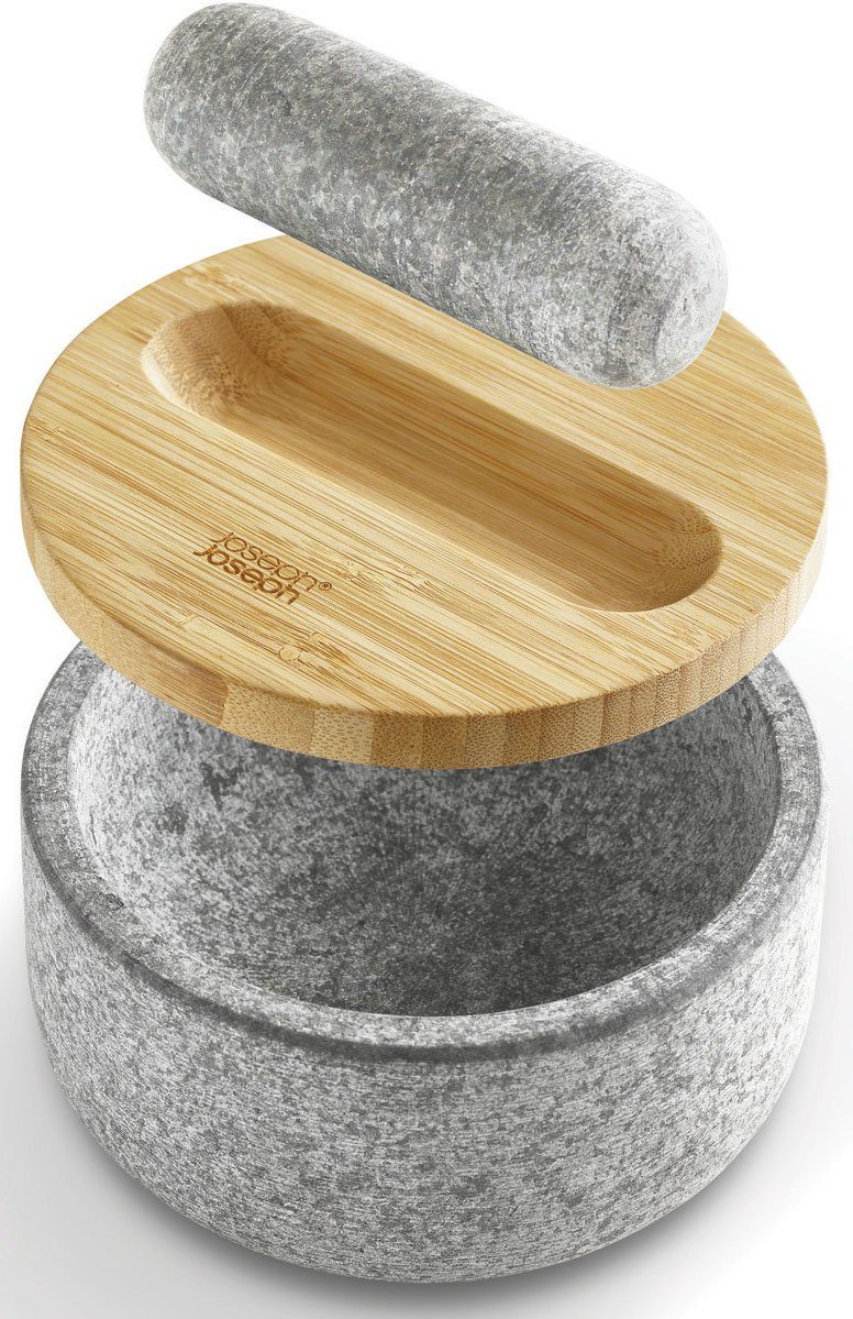 Joseph Joseph Mörser Dash, (Set, 3-tlg), aus Granit mit Bambusdeckel