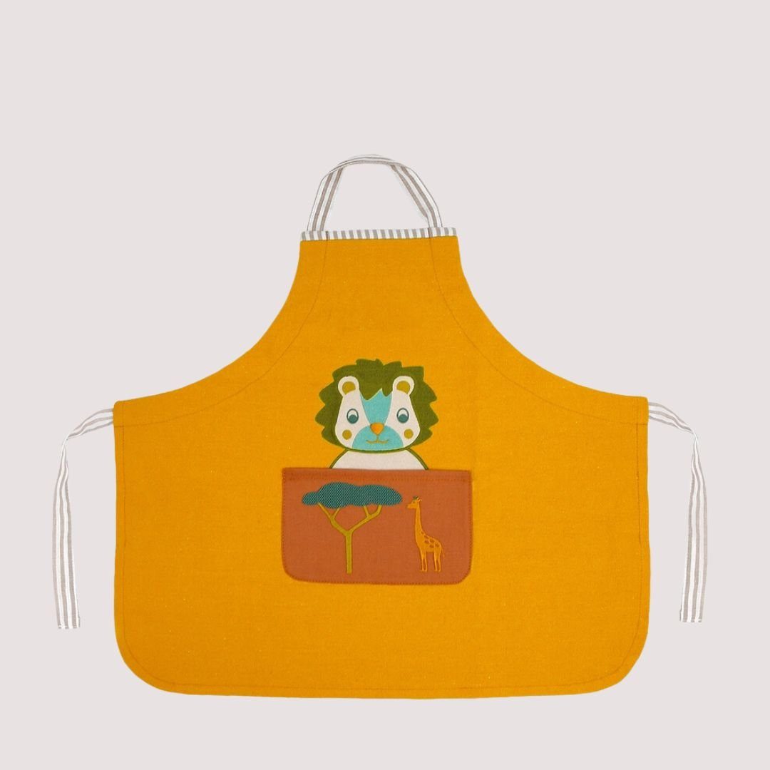 Umhängeschürze Kinderschürze Kochschürze Malschürze für Kinder 2-6 Jahre