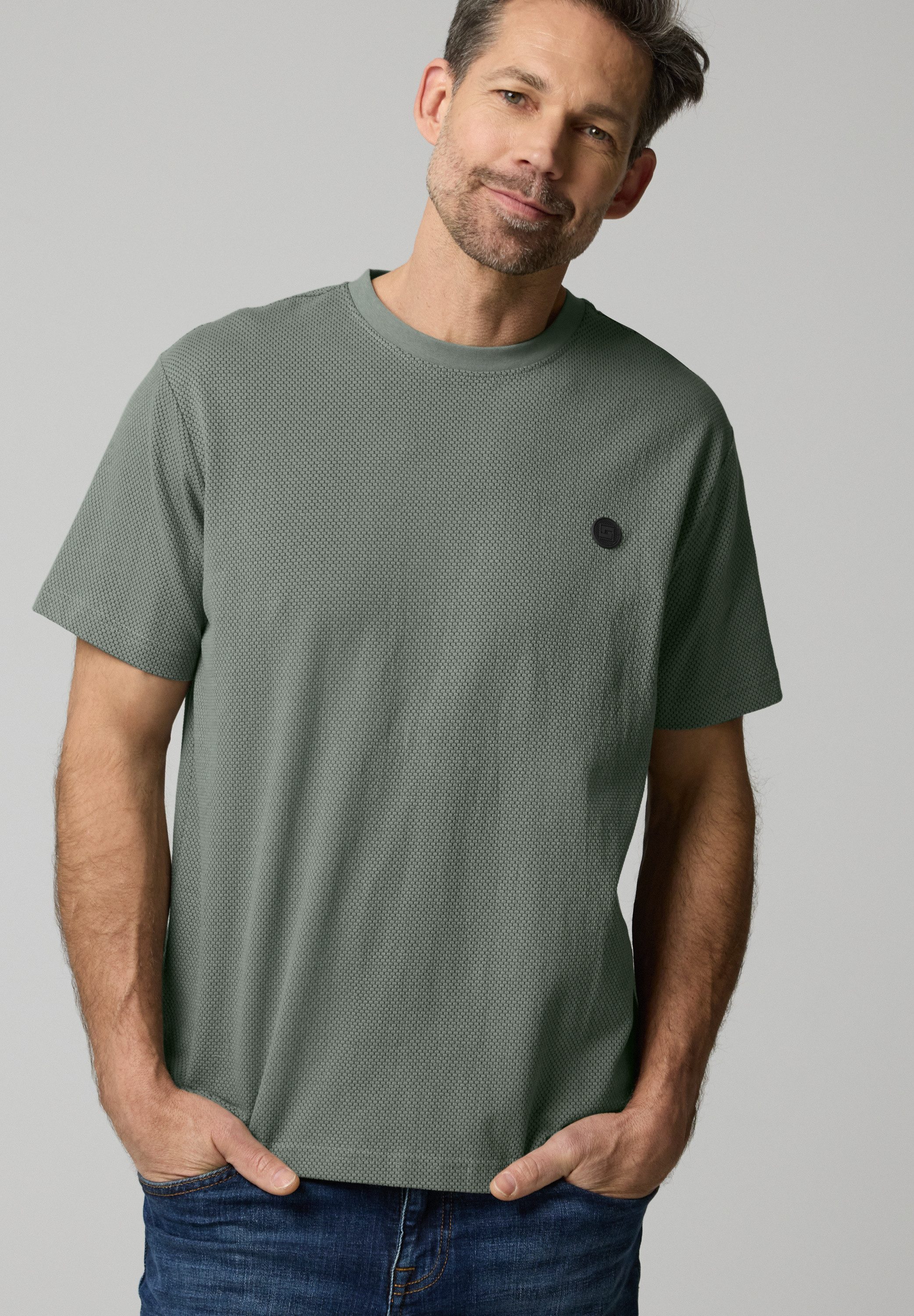 STREET ONE MEN T-Shirt im soften Baumwoll-Mix günstig online kaufen