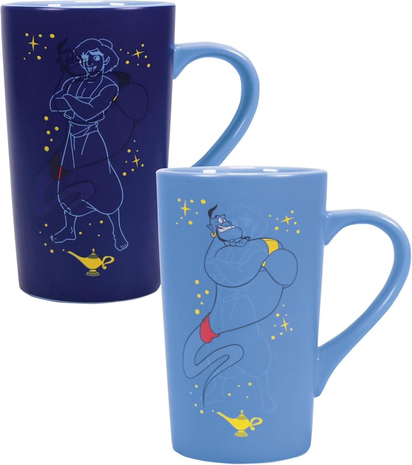 Half Moon Bay Latte-Macchiato-Tasse Disney Aladdin Latte Macchiato Becher Genie – Porzellan, 1-tlg., Offiziell lizenziertes Disney Aladdin Produkt
