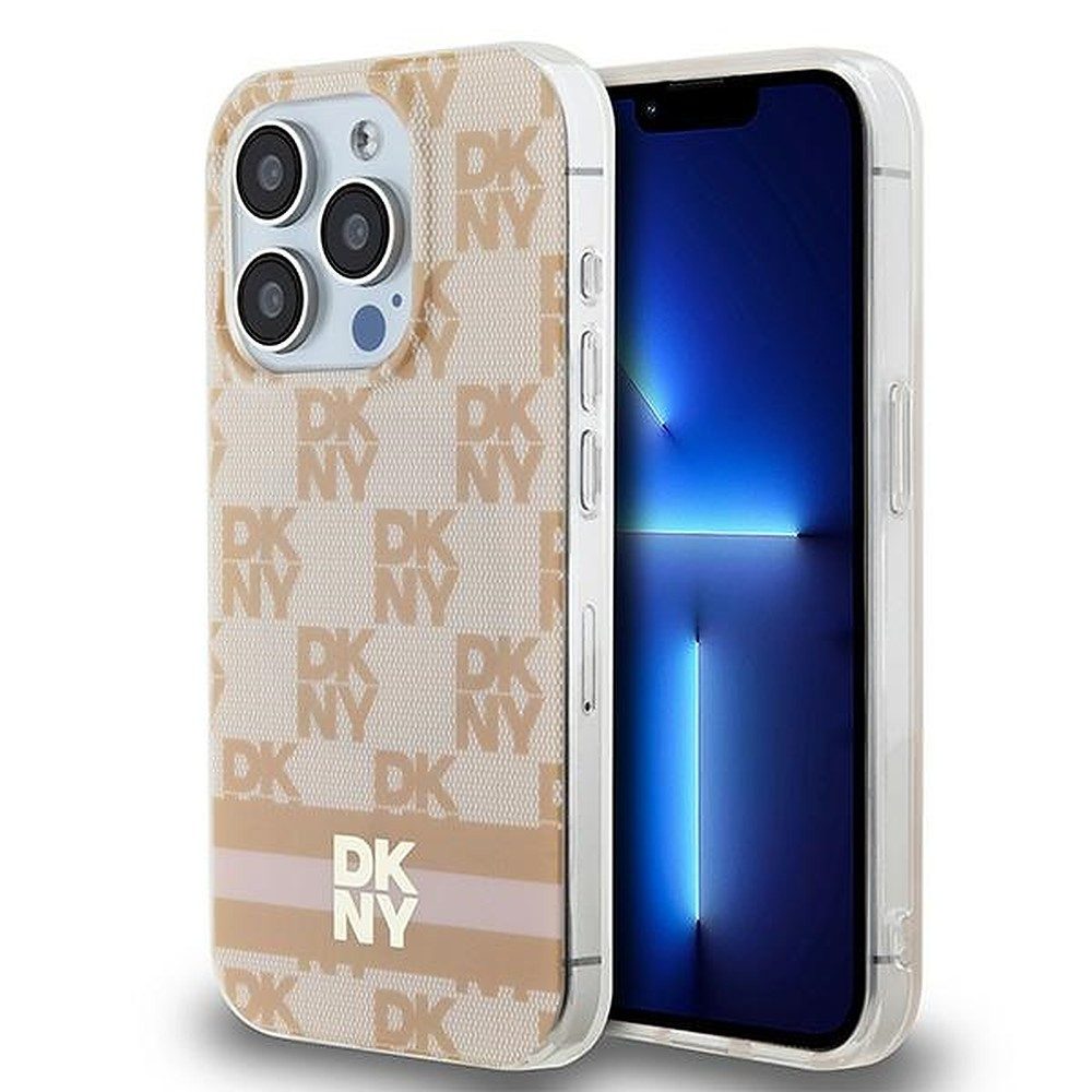 DKNY Handyhülle Schutzhülle Magnethülle, MagSafe-kompatibel, Logo-Print, erhöhter Kameraschutz