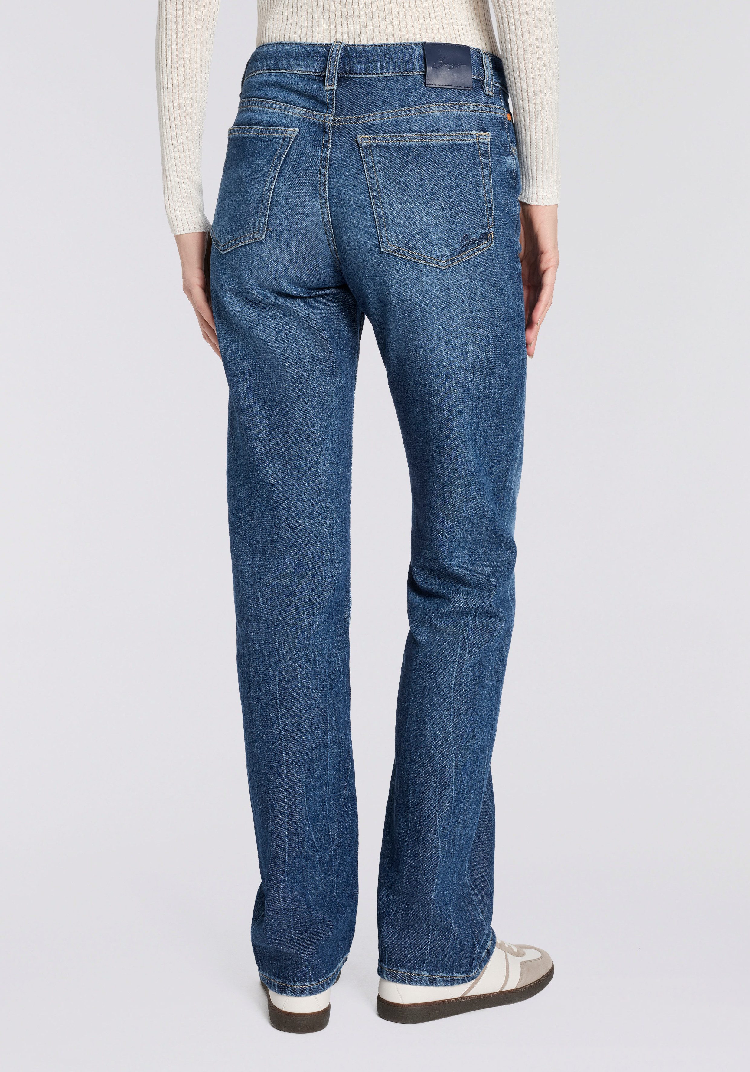 BOSS ORANGE Straight-Jeans ADA HR 13.0 Premium Damenmode High Rise, locker geschnitten
