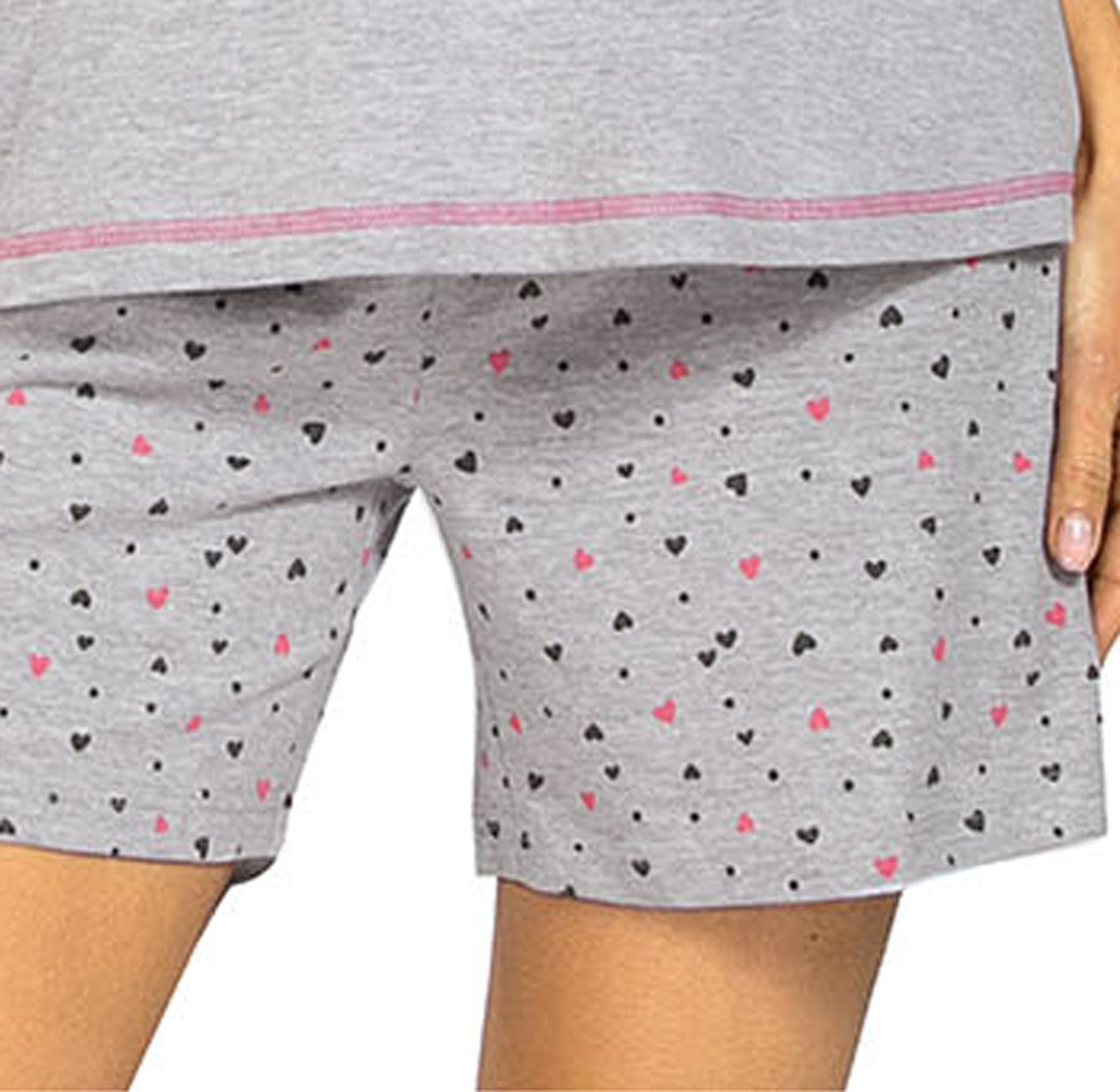 comtessa Schlafanzug Comte Kids (Set, 2 tlg., 2-teilig) Mädchen Pyjama Shorty Kurzarm Baumwolle