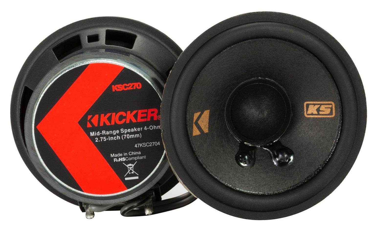Koax cm Watt Auto-Lautsprecher 100 (2,75) KSC2704-47 Kicker 7 Breitband