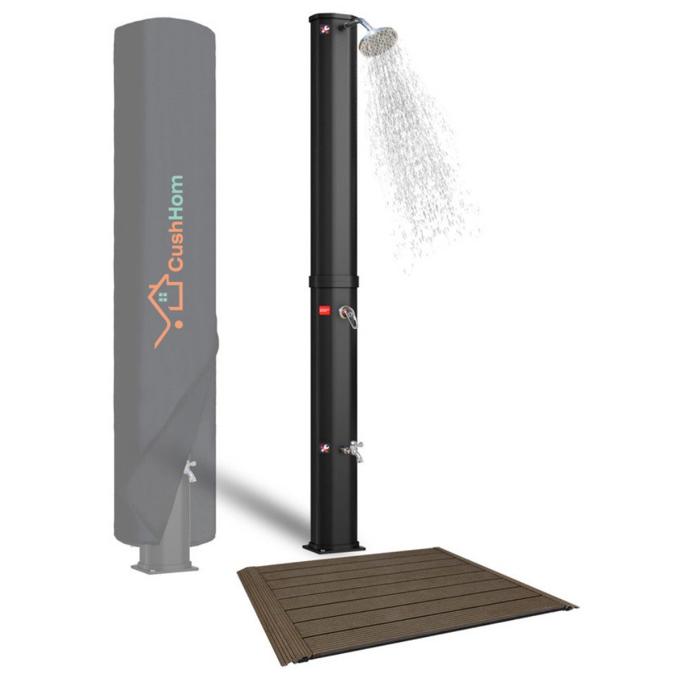 CCLIFE Gartendusche Solardusche mit Bodenplatte 35 günstig online kaufen