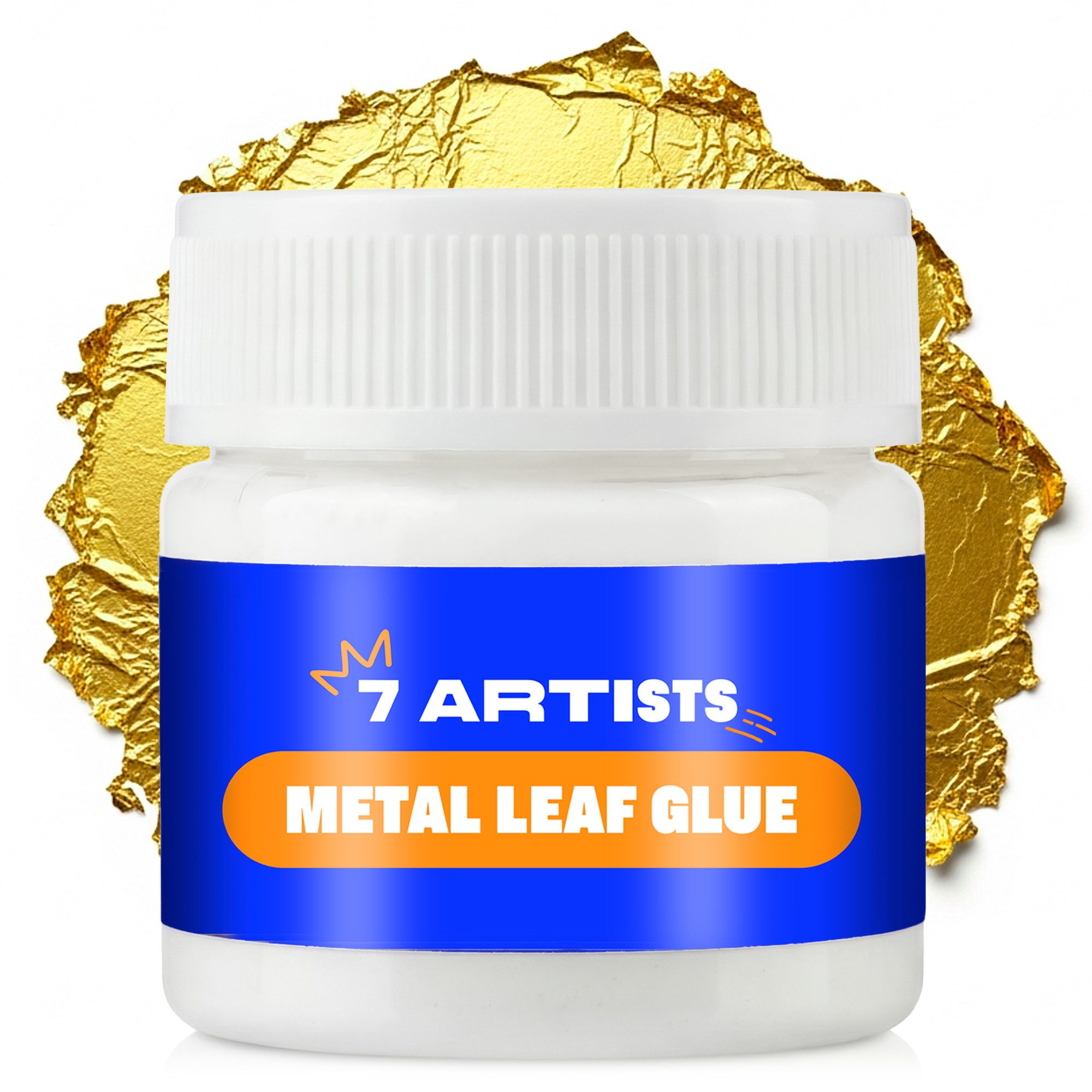 7 Artists Bastelkleber Anlegemilch Blattgold Kleber auf Wasserbasis 50ml - Anlegemilch, Anlegemilch Blattgold Kleber