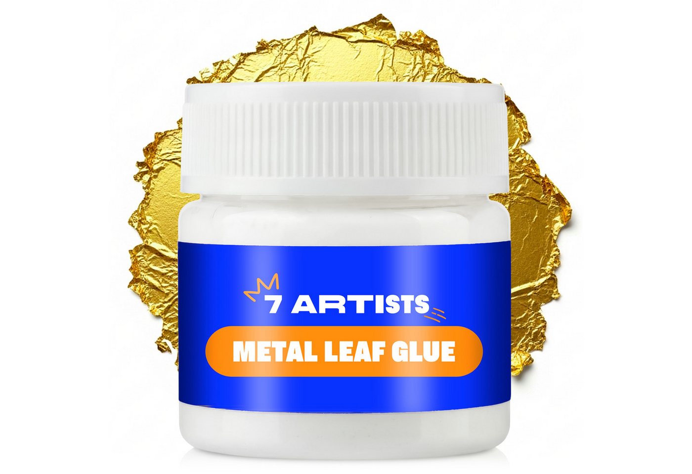 7 Artists Bastelkleber Anlegemilch Blattgold Kleber auf Wasserbasis 50ml - Anlegemilch, Anlegemilch Blattgold Kleber