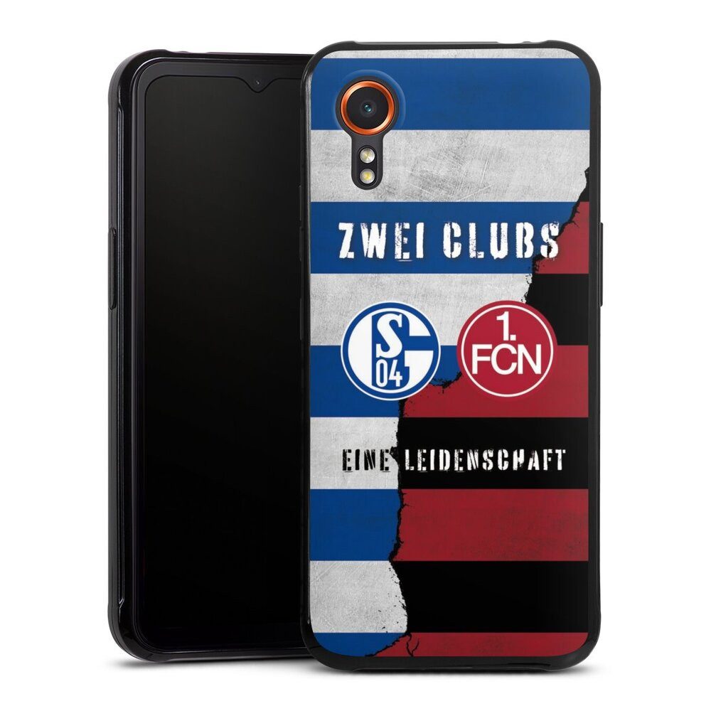 DeinDesign Handyhülle FC Schalke 04 1. FC Nürnberg Freundschaft, Samsung Galaxy Xcover 7 Silikon Hülle Bumper Case Handy Schutzhülle