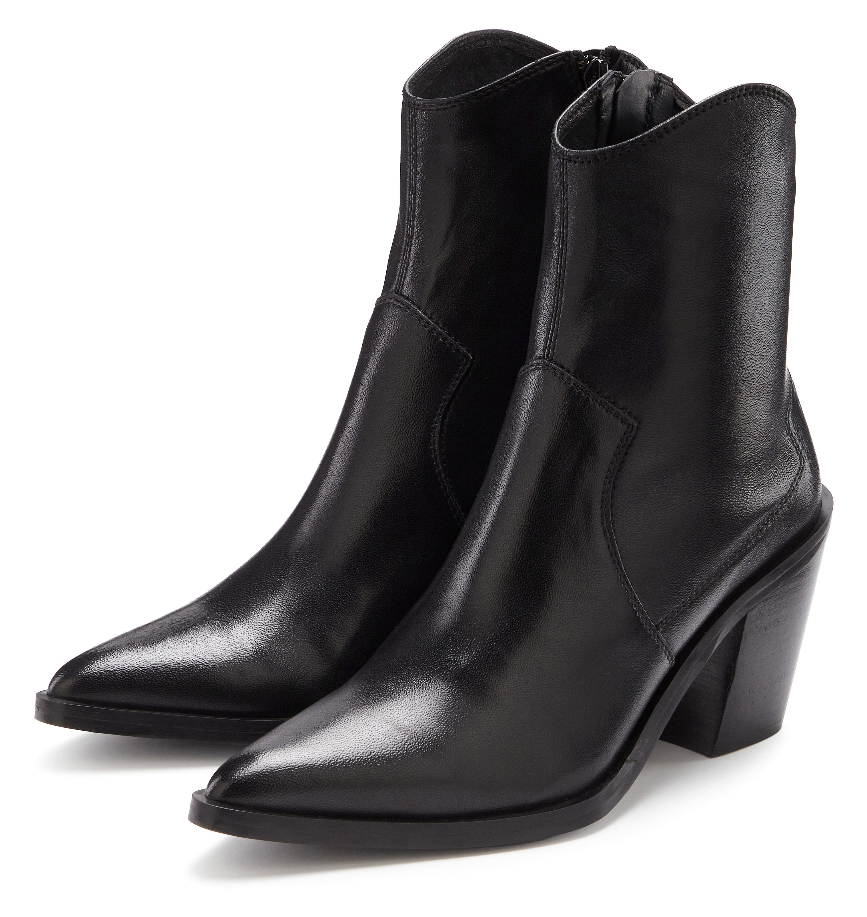 French Connection Cowboy Boots, Western Boots, Boots, Stiefel, Lederstiefelette Stiefelette NEU Ankle Boots, Cowboy Stiefelette, Western Stiefelette aus Leder