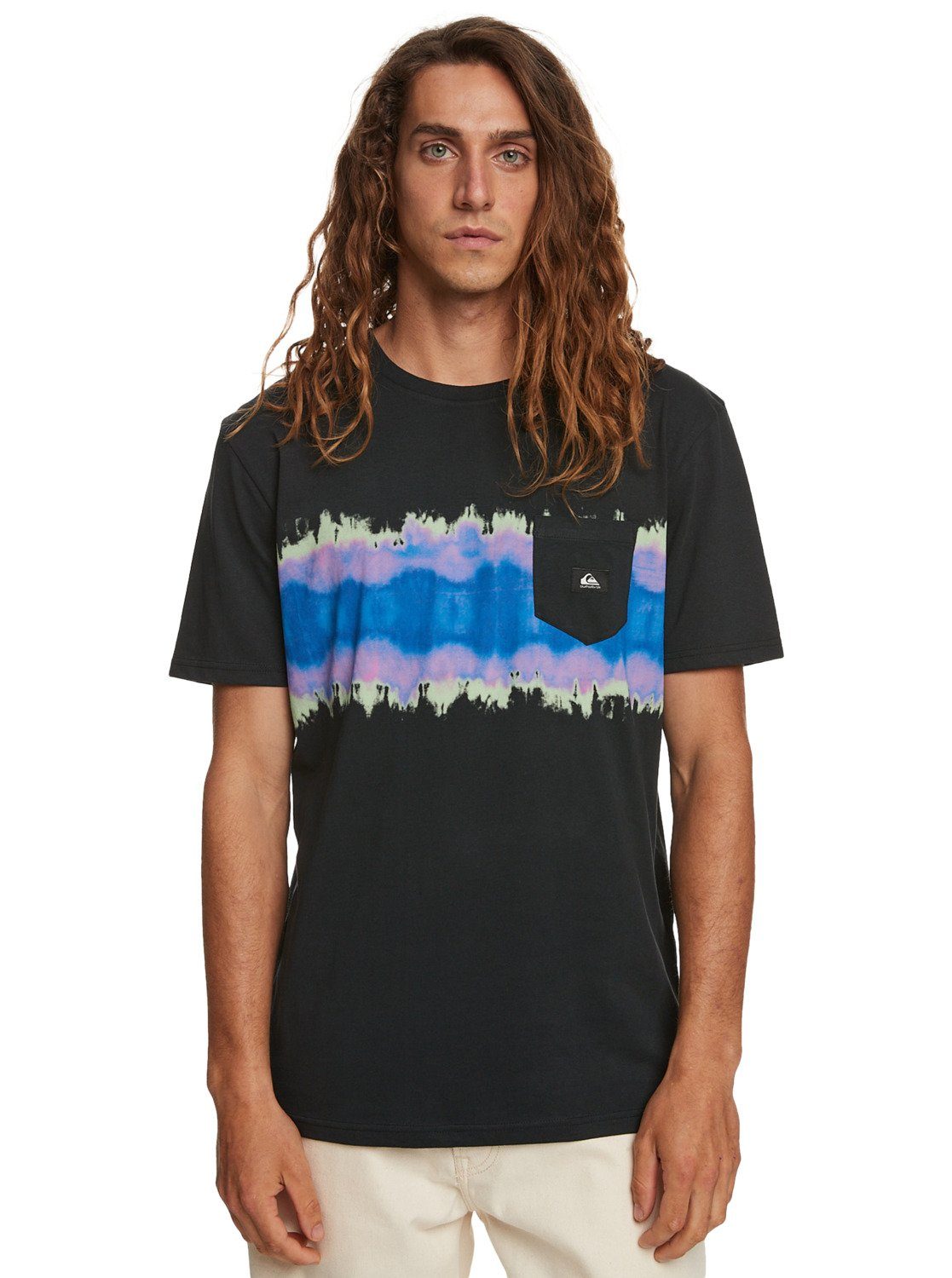 Quiksilver T-Shirt Tie Dye Stripe | Sport-T-Shirts