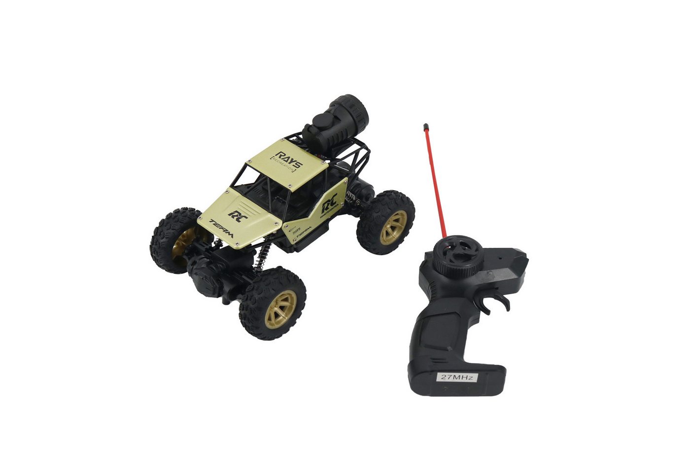 Thumbnail - FUNFY RC-Auto 1:18 Rock Crawler RC-Spielzeugauto mit Allradantrieb (griffigeren Reifen, Aluminiumkarosserie und wiederau...