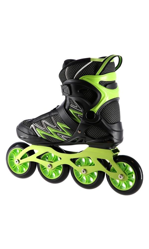 Nils Inlineskates Extreme NA8660 (Rollen: 100mm/85A, Kugellager: ABEC 9) schwarz/grün