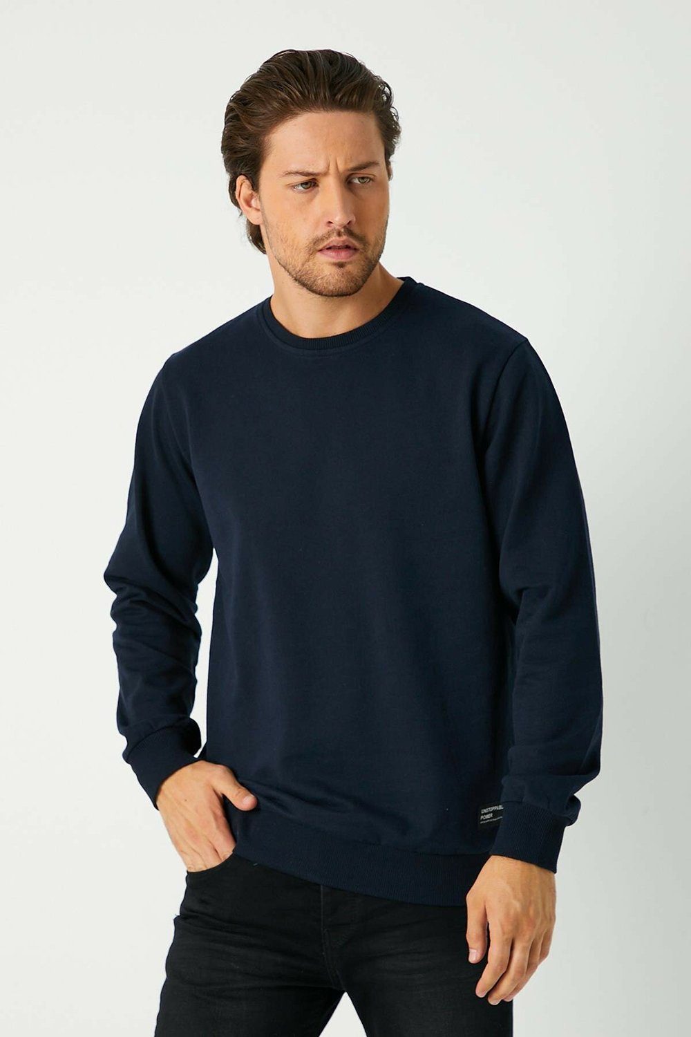 COMEOR Sweatshirt Herren Pullover bequeme Sweater (1-tlg) aus Baumwollmischung