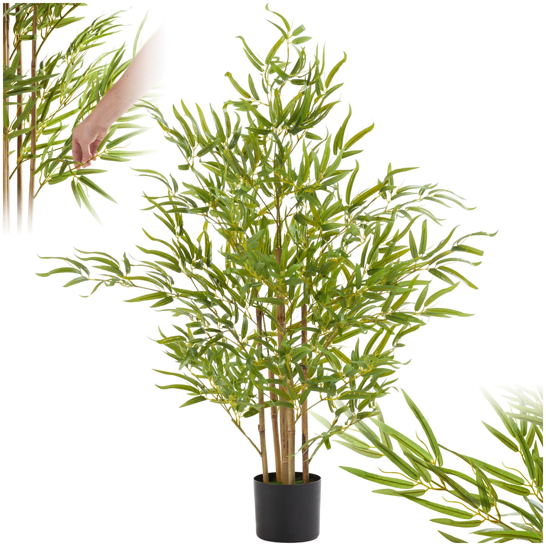Künstliche Zimmerpflanze Künstlicher Bambusbaum, tectake, Höhe günstig online kaufen