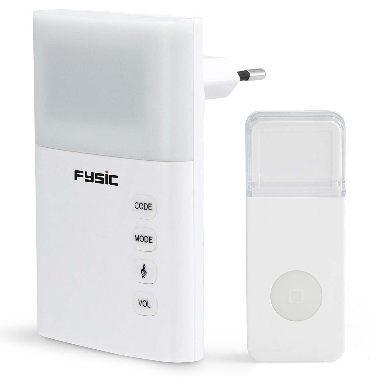 Fysic Türklingel FD-110 (1-St), IP44, Blitzlicht & Ton, 35 Melodien, Plug & Play