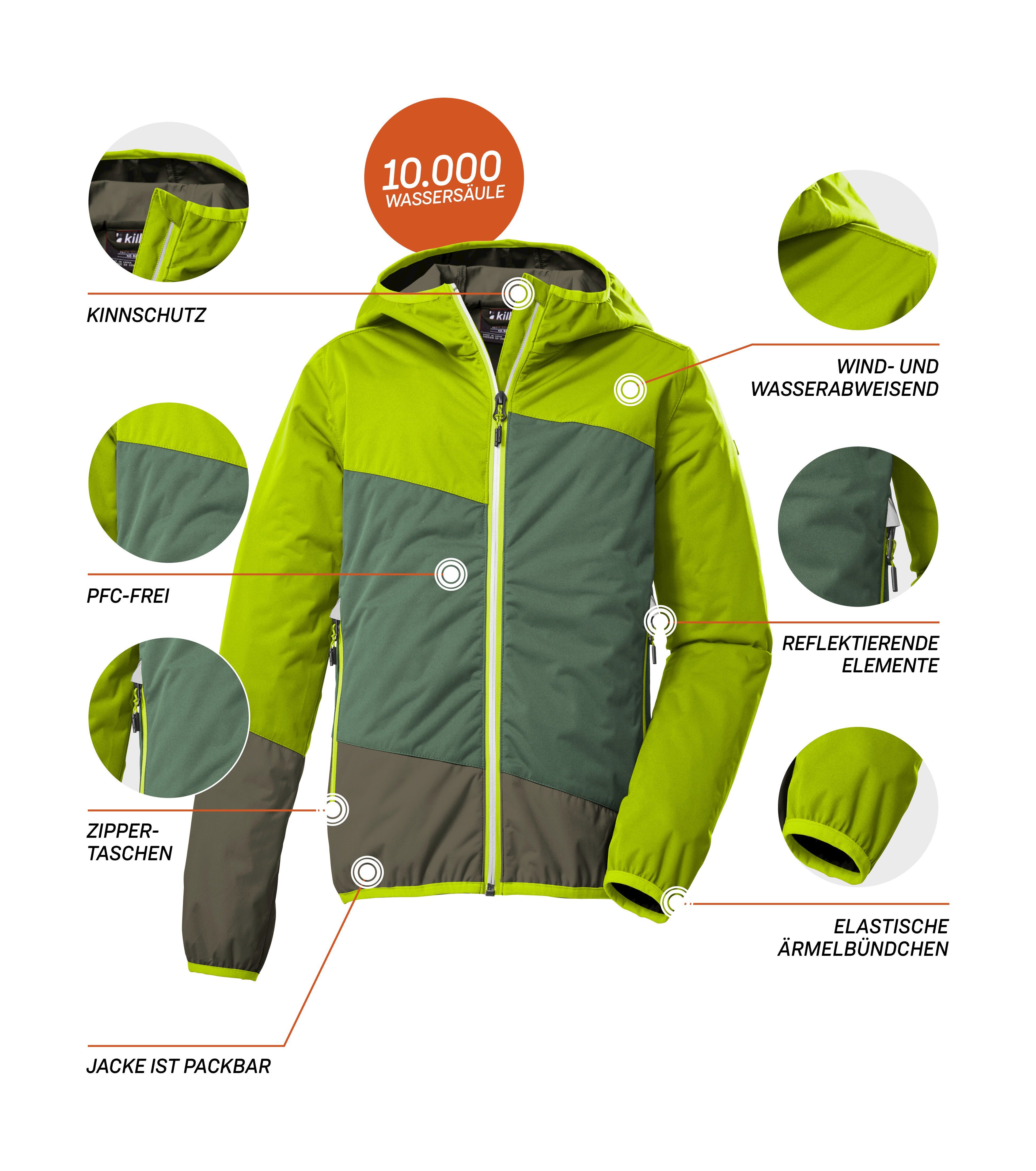 apfelgrün KOS 223 BYS JCKT Outdoorjacke Killtec