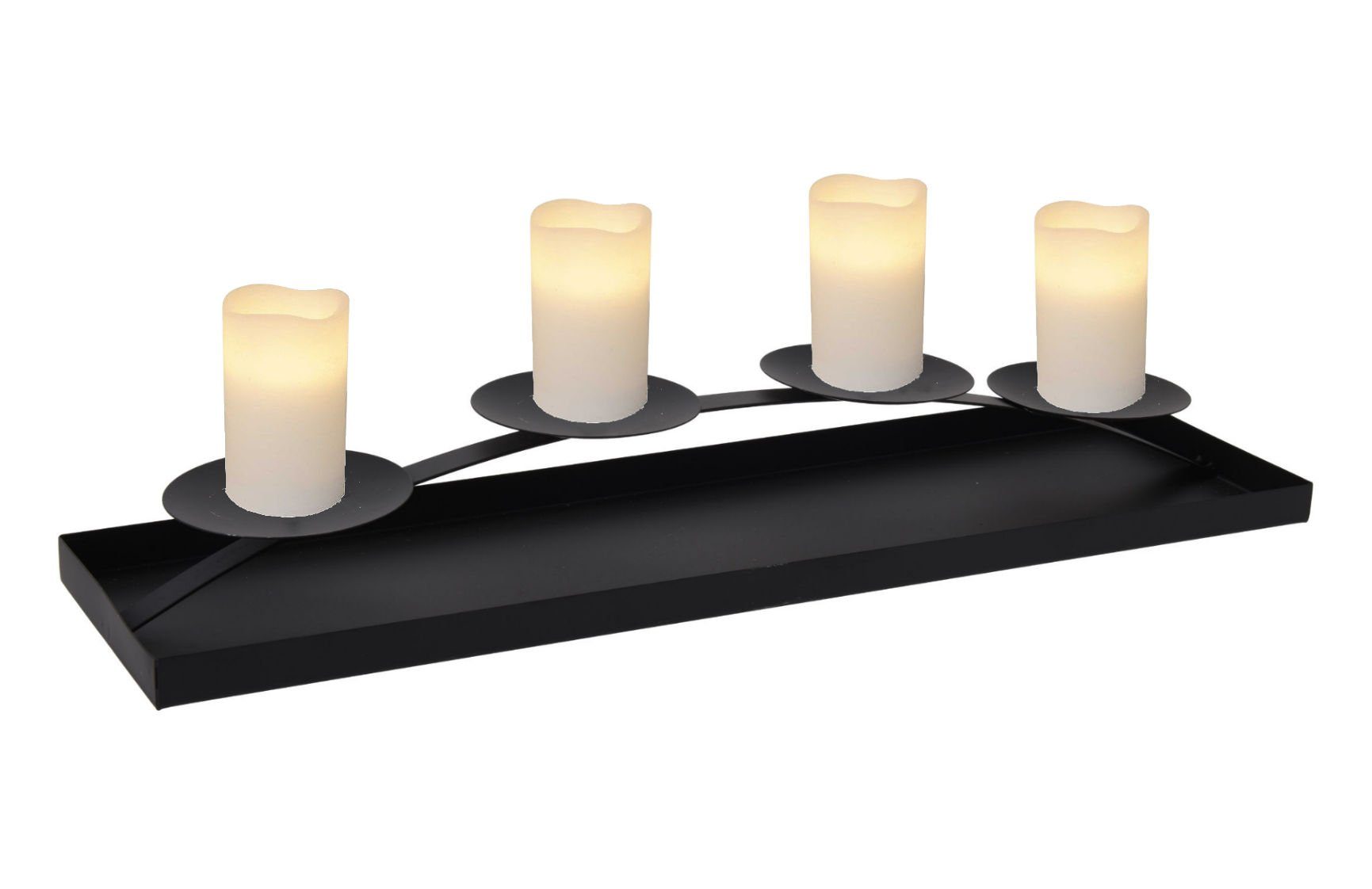 Spetebo Tischkerzenhalter XXL in schwarz - 58 cm (Pack., 1 St., 1), Metall günstig online kaufen