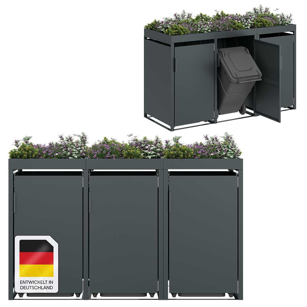 STEELSØN Mülltonnenbox Thoria 240L aus verzinktem günstig online kaufen