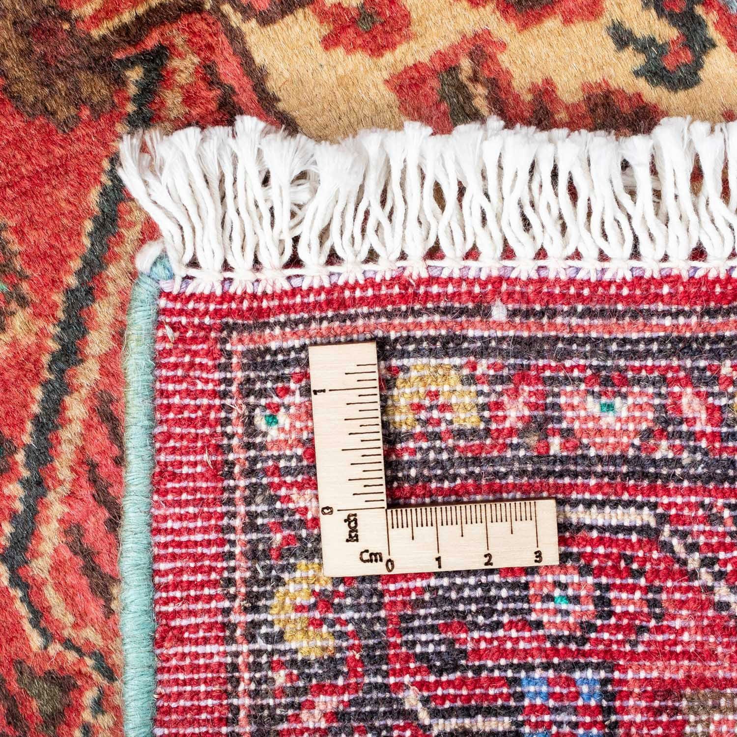 118 Hosseinabad 10 cm, Höhe: morgenland, Handgeknüpft Marrone Wollteppich mm, 79 x chiaro rechteckig, Medaillon