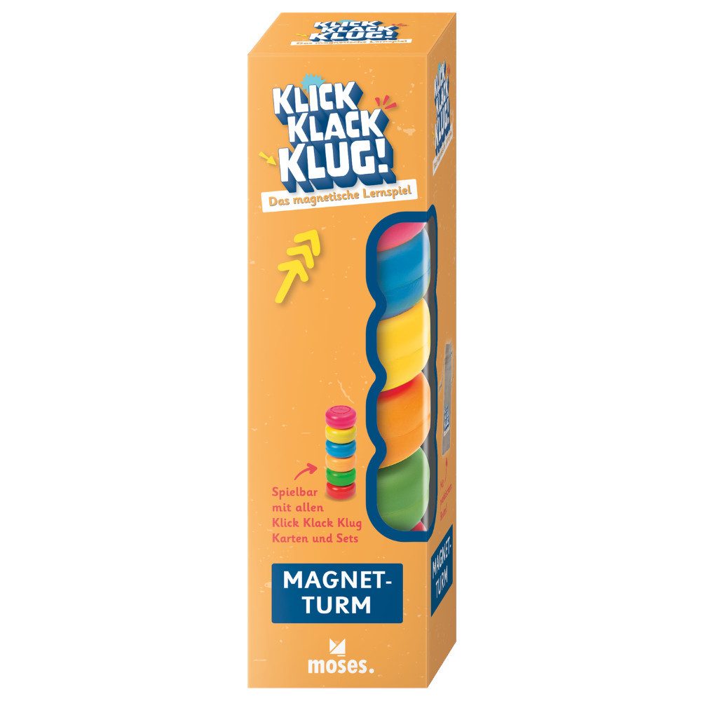 Moses. Verlag Spiel Klick Klack Klug Magnetturm, für Duellspiele