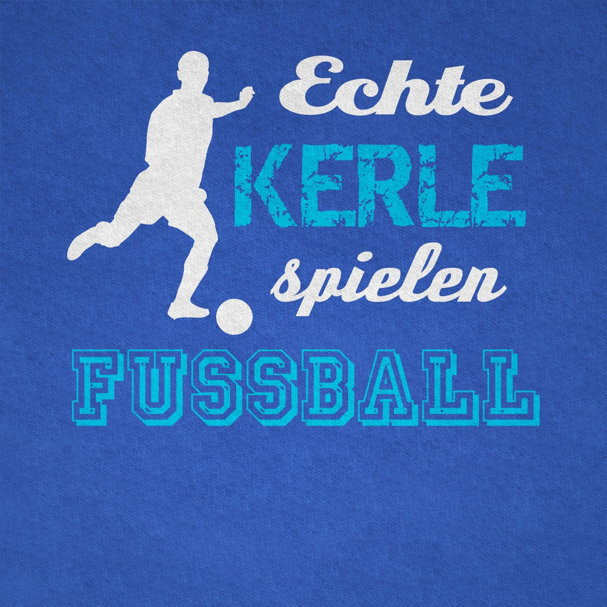 Shirtracer T-Shirt Echte Kerle spielen Sport Royalblau Fußball Kinder Kleidung 2