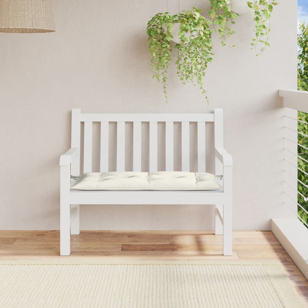 vidaXL Sitzauflage Gartenbank-Auflage Melange Creme 100x50x7 günstig online kaufen