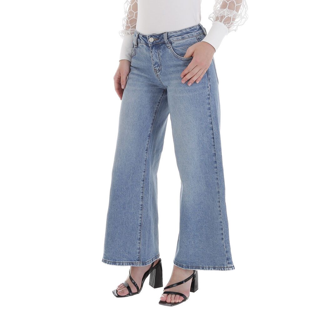 Ital-Design Ankle-Jeans Weite Damenjeans mit hochwertiger Verarbeitung für günstig online kaufen