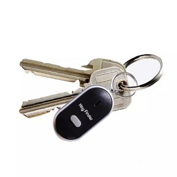 Retoo Schlüsselanhänger Schlüsselfinder Smart Key Tracker,Schlüsselanhänger Anti-Verlust Black (Set, Schlüssel-Suchmaschine, Verpackung in Folie), Elegant Design,Vier schöne Farben stehen zur Auswahl, Einfache Nutzung