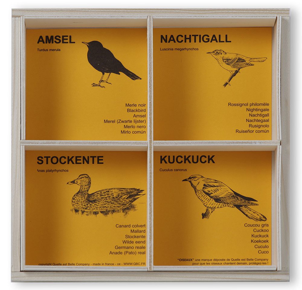 KOOKOO Vogelpfeife Vogelpfeifen Sets, (4-St), handgefertigte Vogelpfeifen, Vogelruf nachahmen