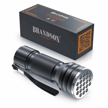 Brandson LED Taschenlampe, UV Schwarzlicht Lampe Bernsteindetektor, Ultraviolett Leuchte 21x LEDs