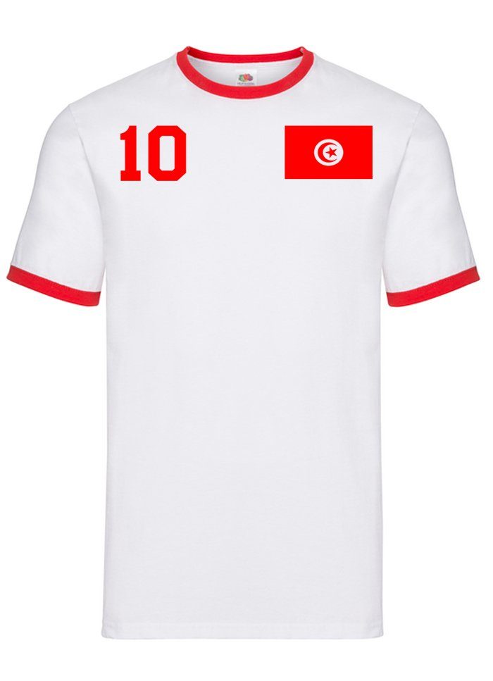 T-Shirt Tunesien Tunesia Tunis Sport Trikot Fußball Meister WM Afrika Cup